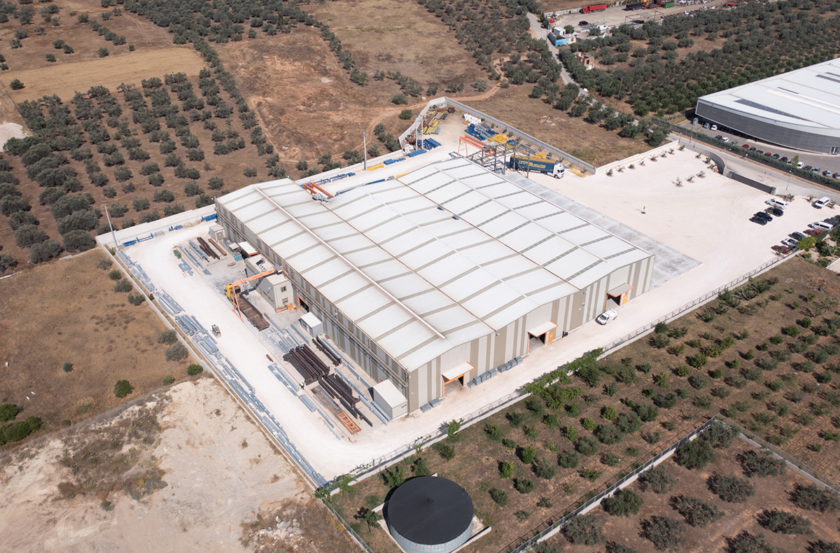 Production facility in Corinth by drone